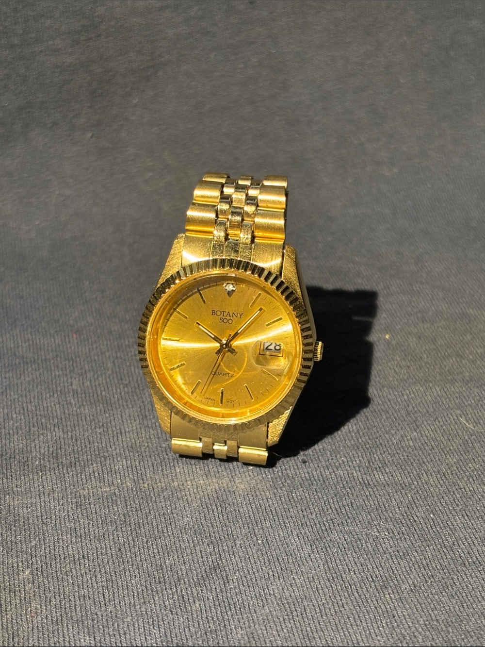 Botany Gold Men's Dress Watch with Date Window